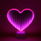 Night LED Light 3D Infinity Mirror Tunnel Lamp Kids Bedroom Novelty Back To School 2025 Battery Powered Cozy Glow