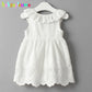 Plush Girls Dress - A-line, Sleeveless, Bow-Front Detail, Cotton-Polyester, Casual Summer Wear