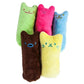 Grinding Teeth Catnip Toys - Funny Plush Cat Chewing Toy for Kittens