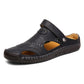 Comfortable Orthopedic Sandals with Non-Slip Rubber Sole and Breathable Mesh Upper, Closed Toe Gladiator Design-3