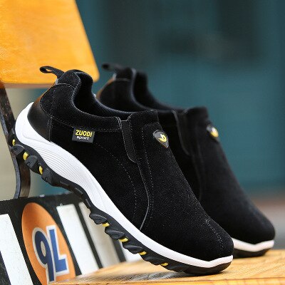 Casual Men's Shoes with Breathable Fabric and Anti-Slip Rubber Sole for Year-Round Comfort and Versatile Style-2