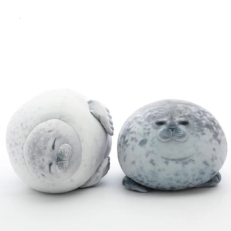 Blob Angry Seal Pillow 3D Plush Toy for Kids, 20CM Cute Sea Lion Gift