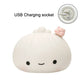 Night Light Battery-Powered LED Bun Dumpling Cartoon Bedside Lamp Fall 2025 Kids Bedroom Plush Sleep Gift
