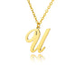 Gold Personalized Initial Necklace - Elegant Minimalist Gift for Women, Weddings & Anniversaries