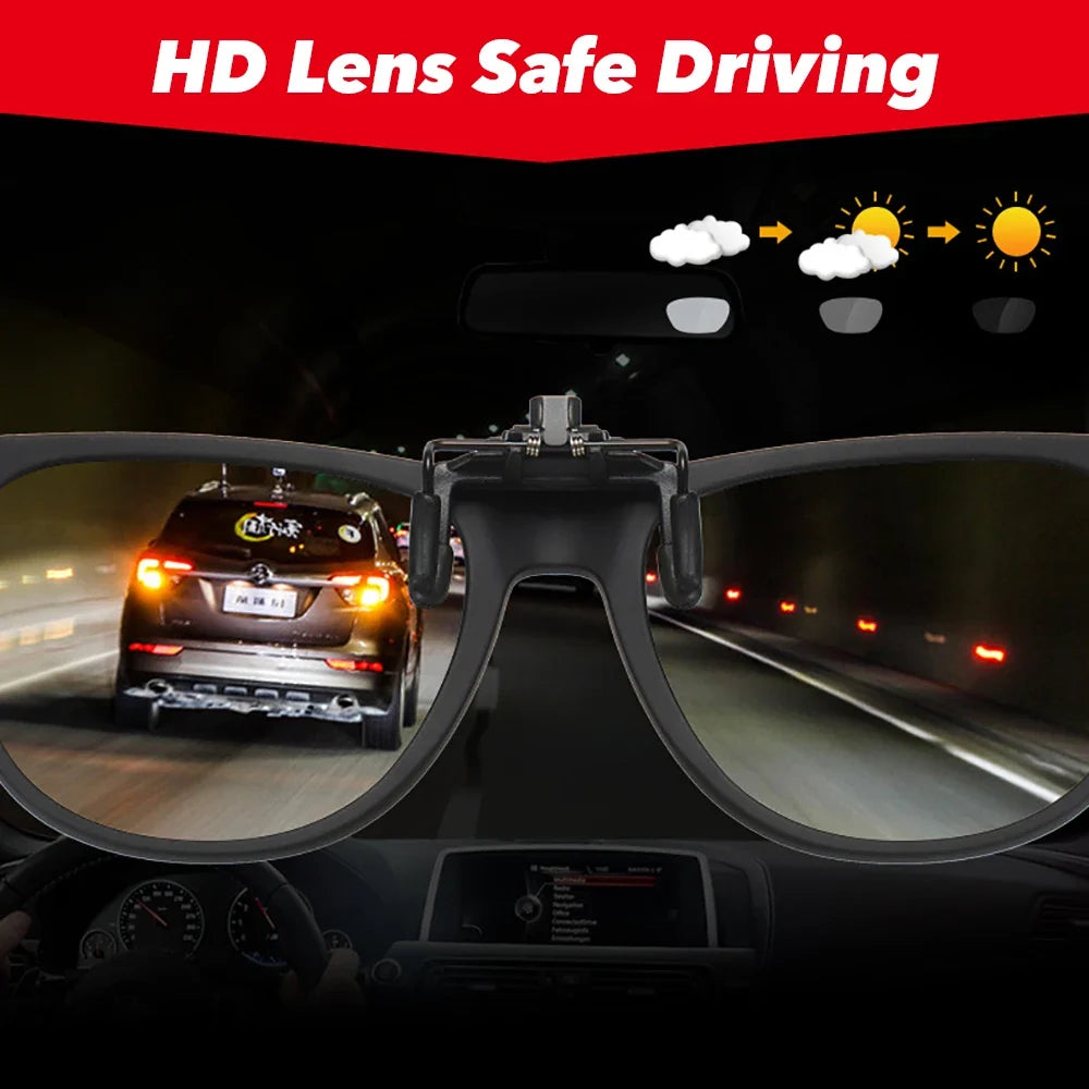 Sunglasses Photochromic Flip-Up Clip-On Polarized Lenses for Driving Summer 2026 Trend Gift Idea
