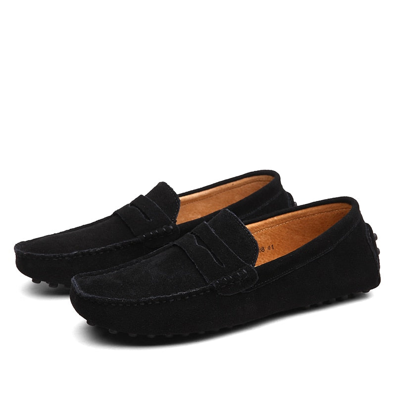 Variant image for Men's Suede Loafers - Comfortable Casual Penny Loafers for Versatile Outfits in Black and More-11