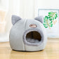 Deep New Sleep Comfort Cat Bed - Cozy Indoor Cave Nest for Pets
