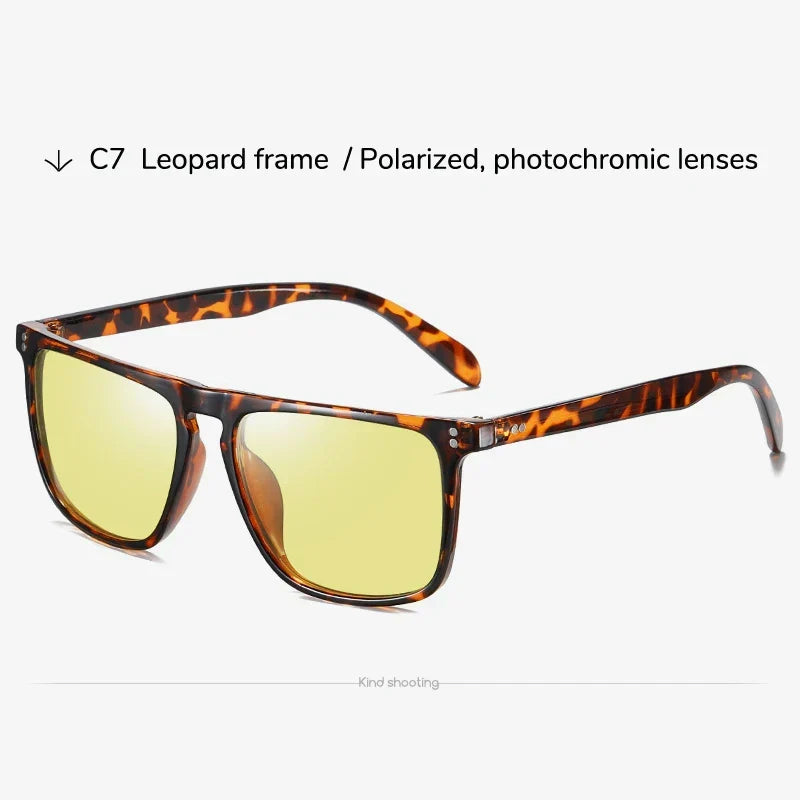 Photochromic Sunglasses Polarized Lenses For Driving Day And Night Comfort Light Frame Fall 2025 Trend