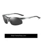 Sunglasses Photochromic Polarized UV400 Rimless Driving Glasses, Day Night Vision, Light Frame VT2173