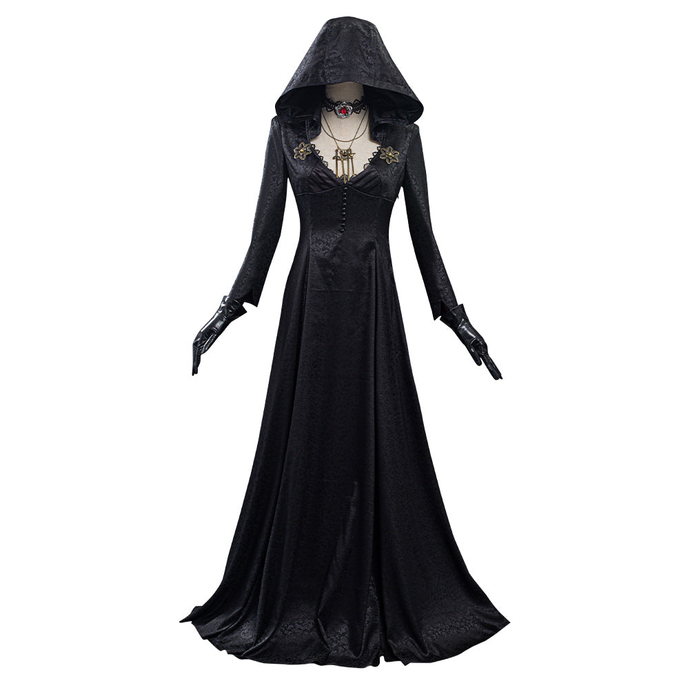 Vampire Lady Cosplay Costume from Evil Village - Top-Grade Quality Outfit for Halloween, Conventions, and Themed Parties