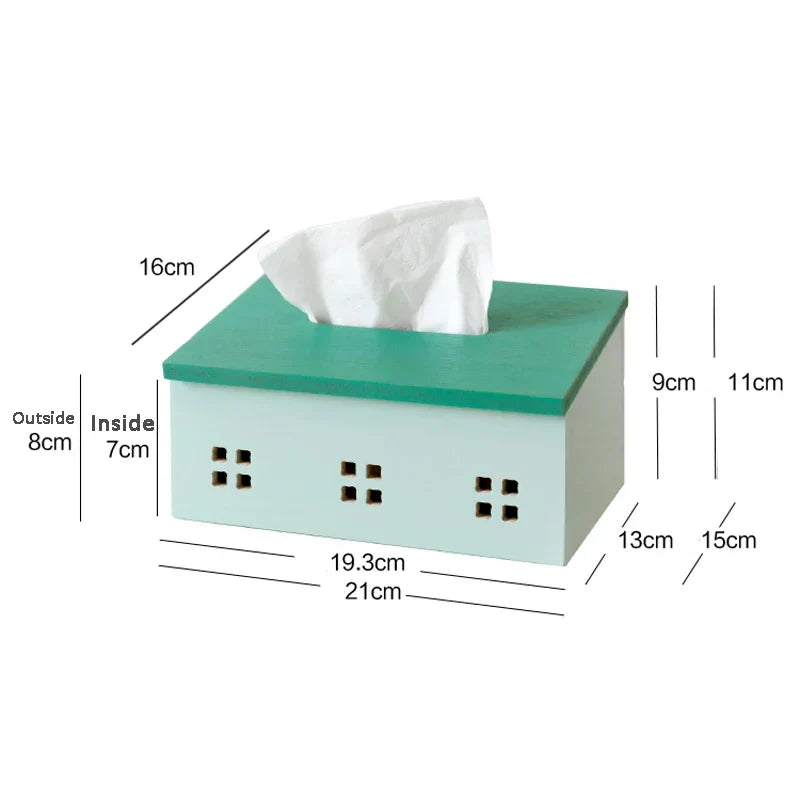 Tissue Box Wooden Scandinavian Napkin Holder Box Fall 2025 Kitchen Dining Organizer Eco Friendly Rustic Gift