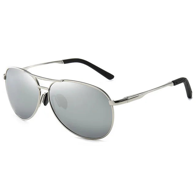 Metal Aviation Frame Color Changing Sunglasses for Men, Pilot Day Night Vision Driving