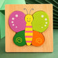 Quality High 3D Wooden Cartoon Animal Puzzle for Kids