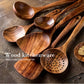 Eco-Friendly Cooking Spoons Non-Stick Safe 2026 – Organic Teak Wooden Kitchen Utensil Kit