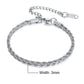 Steel Stainless Rope Chain Bracelet Twisted Singapore