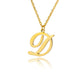 Gold Personalized Initial Necklace - Elegant Minimalist Gift for Women, Weddings & Anniversaries