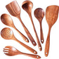 Eco-Friendly Cooking Spoons Non-Stick Safe 2026 – Organic Teak Wooden Kitchen Utensil Kit