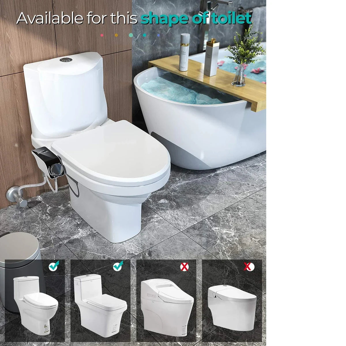 Bidet Toilet Seat Attachment Dual Nozzle Self Cleaning Non Motor-Driven Fall 2026 Household Upgrade