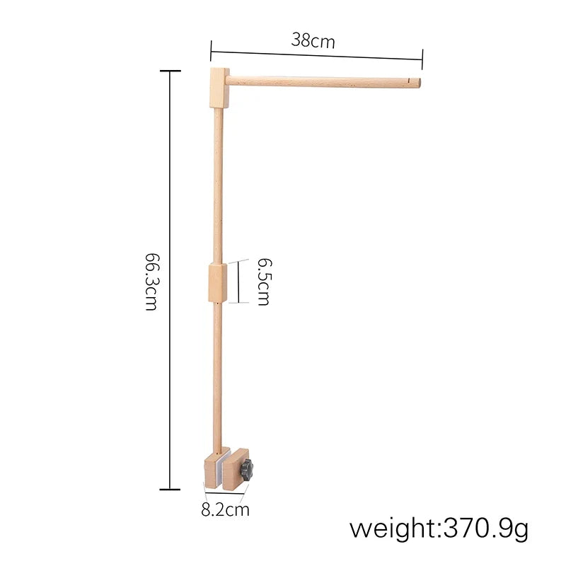 Crib Baby Mobile Wooden Nursery Newborn Sensory Toys
