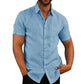 Men's Regular-Fit Polo Shirt in Soft Polyester with Button Closure, Short Sleeve Casual Top for Summer-2