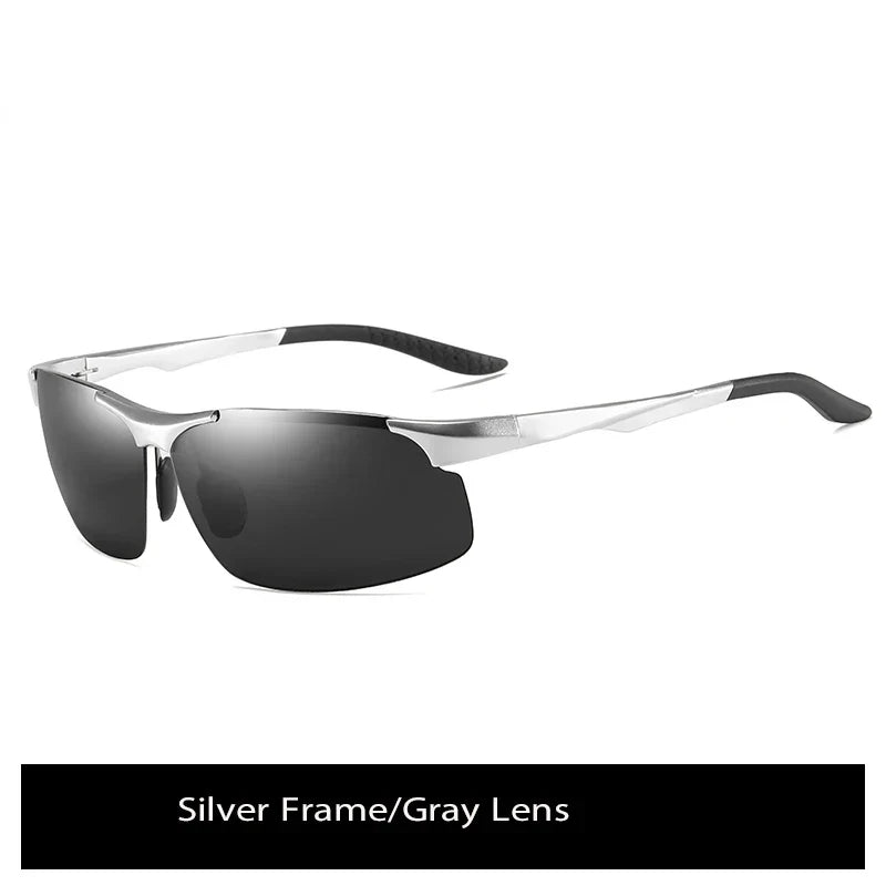 Sunglasses Photochromic Polarized UV400 Rimless Driving Glasses, Day Night Vision, Light Frame VT2173