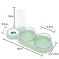 Raised Pet Feeding Station Tilted 3-Bowl Design With 500ML Water Bottle Fall 2025 Comfort-Grip Spine Protection