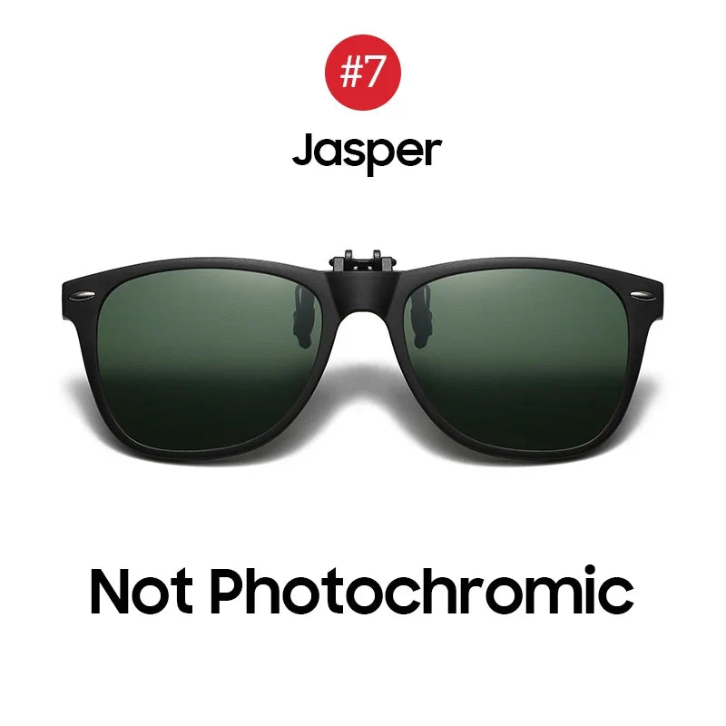 Sunglasses Photochromic Flip-Up Clip-On Polarized Lenses for Driving Summer 2026 Trend Gift Idea