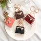 Free 1+1 Birkin Inspired Mini Hand Bag - Creative Leather Bag Charm Keychain Ornament