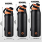 Insulated2026 Edition Water Bottle 1000ml Stainless Steel Vacuum Flask With Magnetic Lid Summer Travel