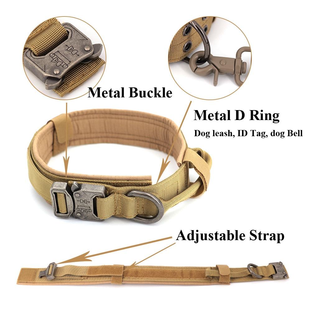 Dog2025 Edition Collar Tactical K9 With Patch Panel Top Handle Training And Control Fall