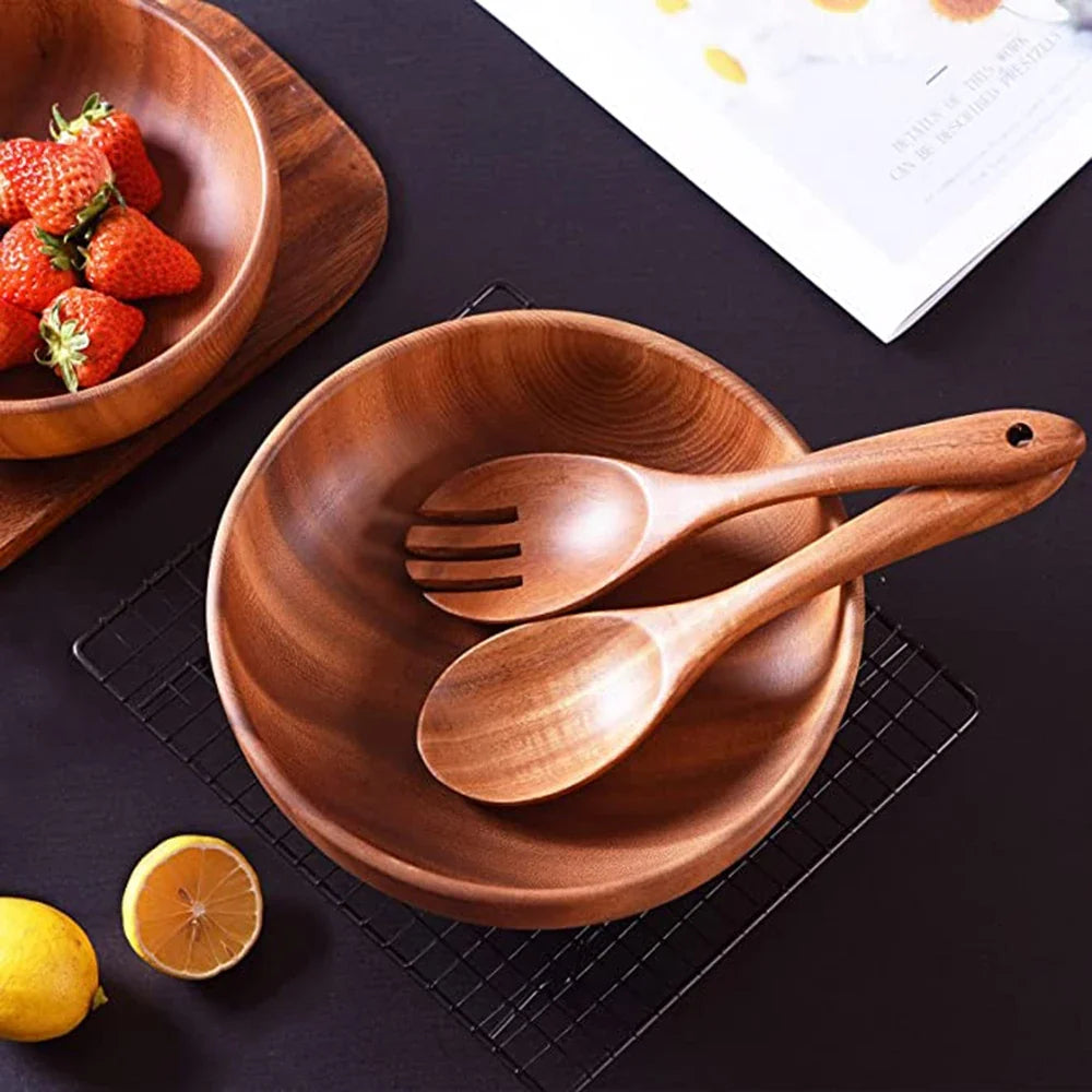 Eco-Friendly Cooking Spoons Non-Stick Safe 2026 – Organic Teak Wooden Kitchen Utensil Kit