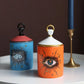 Candle Holder Starry Sky Big Eye Ceramic Jar Household Decor Fall 2025 Aromatherapy Scented Gift