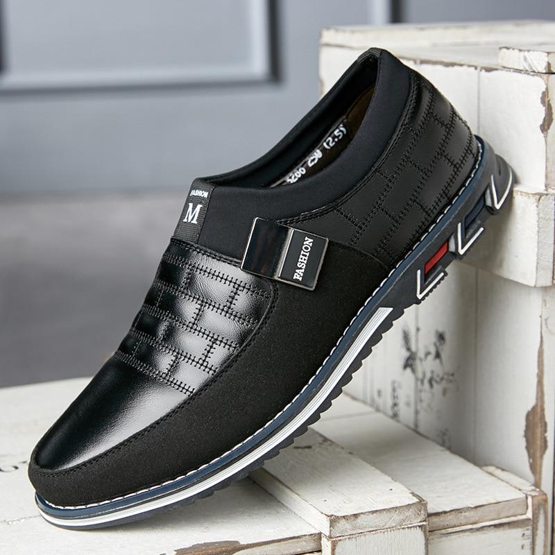 Variant image for Breathable Leather Men's Shoes with Orthopedic Support, Soft Insole, and Versatile Design for All Occasions-2