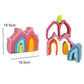 Rainbow Wooden Blocks Montessori Stacking Toys Wood Building Blocks Back to School 2025 Educational STEM Gift