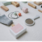 Kids2025 Edition Makeup Kit Wooden Pretend Play Cosmetic Toy With Carry Bag Eco Friendly Hairdressing Kit Holiday Gift