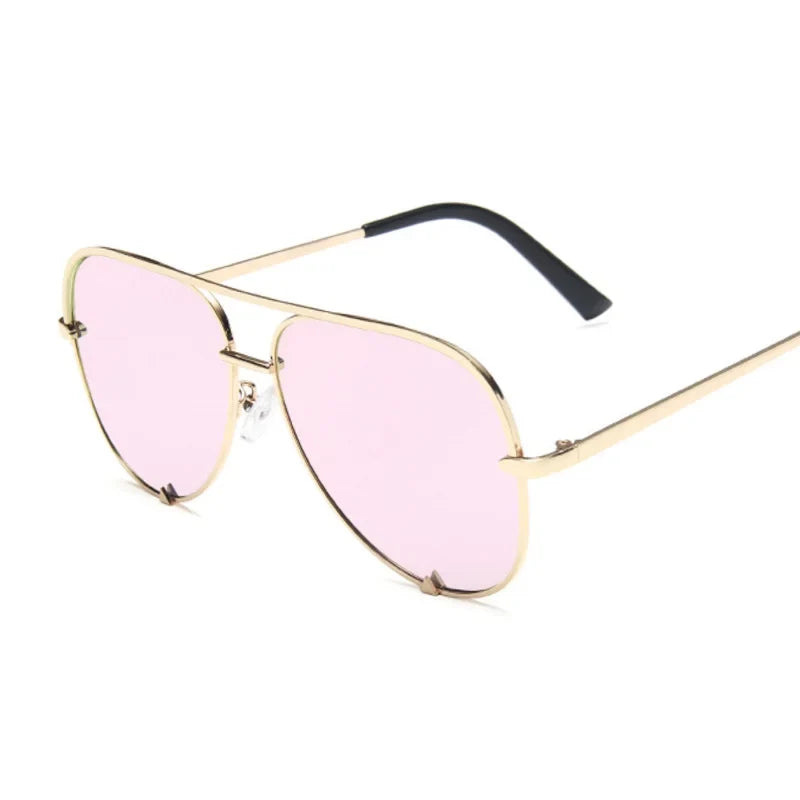 Aviation Vintage Sunglasses for Women - Designer Retro Shades, Gradient Mirror Fashion