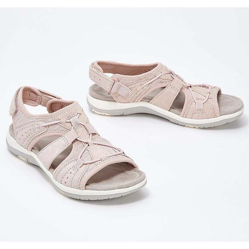 Comfortable Open Toe Sandals for Women with 3-Point Support and Shock Absorption, Ideal for Daily Wear and Pain Relief-4