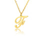 Gold Personalized Initial Necklace - Elegant Minimalist Gift for Women, Weddings & Anniversaries