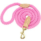 Dog Leash Rope Nylon Heavy Duty Walking Lead Hiking Training Fall 2025 Cozy Leather Wrapped Grip