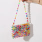 Bag Beaded Heart Bead Mini Shoulder Bag Handwoven Jelly Colorful Purse Summer 2025 Trendy Gift Accessory