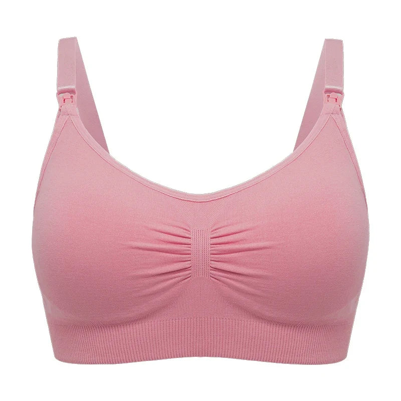 seamless wire-free maternity, nylon, all seasons – Breathable women's nursing bra