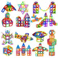 Educational Magnetic Building Blocks Kit - 40-Piece Colorful Constructor Toys for Kids, Triangle & Square Shapes, Fun Learning Activity