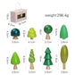 Wooden Toys Montessori Mushroom Blocks Kit Kids Educational Grasping Matching Toy Back To School 2025 Eco Friendly