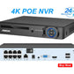 PoE 4K IP Bullet Camera H265 Outdoor Color Night Vision
