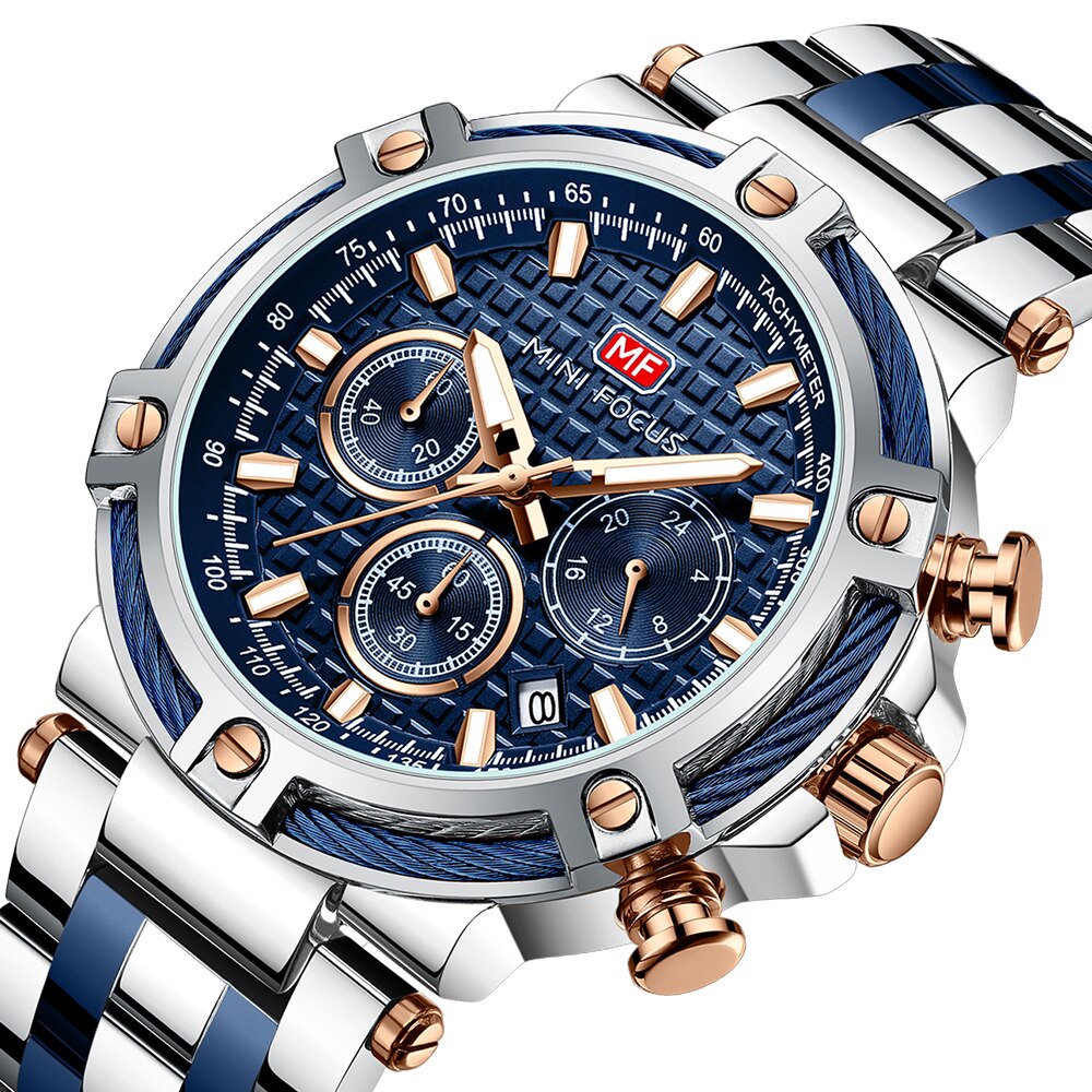 Hochwertige Herrenarmbanduhr – modernes Design, Edelstahl, für jeden Anlass 1