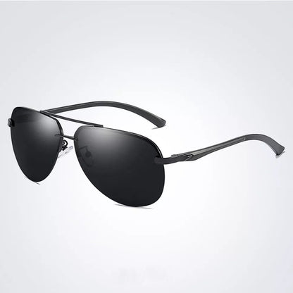 Hochwertige polarisierte Sonnenbrille für Herren und Damen – metallischer Rahmen, verspiegelte Gläser, ideal für den Sommer 0