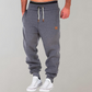 Men's Jogging Pants with Adjustable Waist, Comfortable Cotton Track Pants for Active Lifestyle in Navy, Gray, Green, Black-6