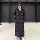 Oversized Windproof Women's Maxi Coat - Quilted Insulated