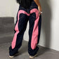 Vintage Wide Leg Jeans for Women, Medium High Waist Retro Style, Comfortable Flared Jeans for Everyday Wear-1