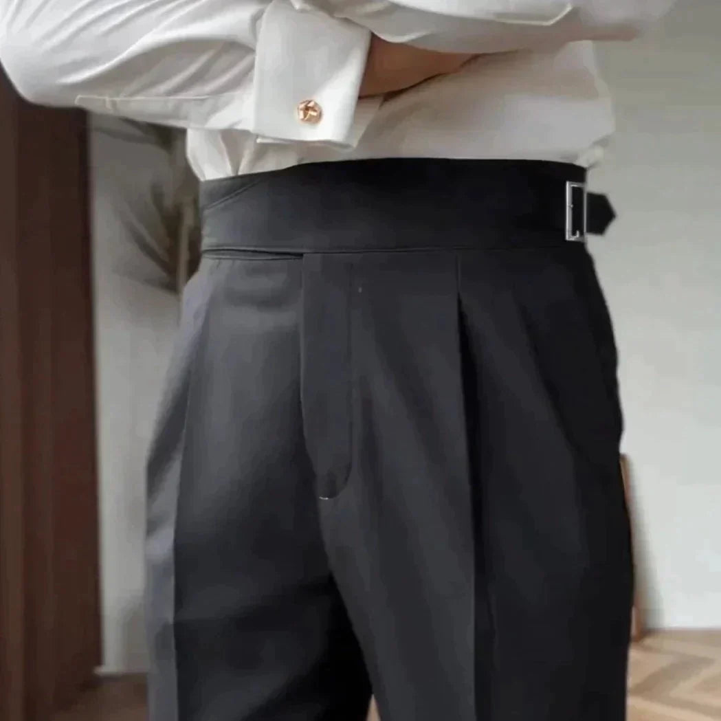 Variant image for Stylish Loop Detail Pants for Modern Silhouette, Comfortable Fit, Versatile for Casual and Semi-Formal Wear-16